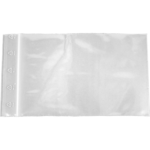 Druckverschluss-Beutel ohne Beschriftungsfeld, Stärke 90 µm, VE 1000 Stk BxL 100 x 150 mm