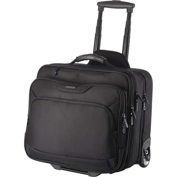 Business-Trolley Overnightfach, 2 Packgurte schwarz