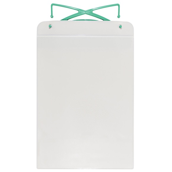 Einstecktasche, magnetisch mit Haken und Magnetstreifen, für Papierformat DIN A4 HxB 310 x 220 mm, Hochformat, VE 25 Stk