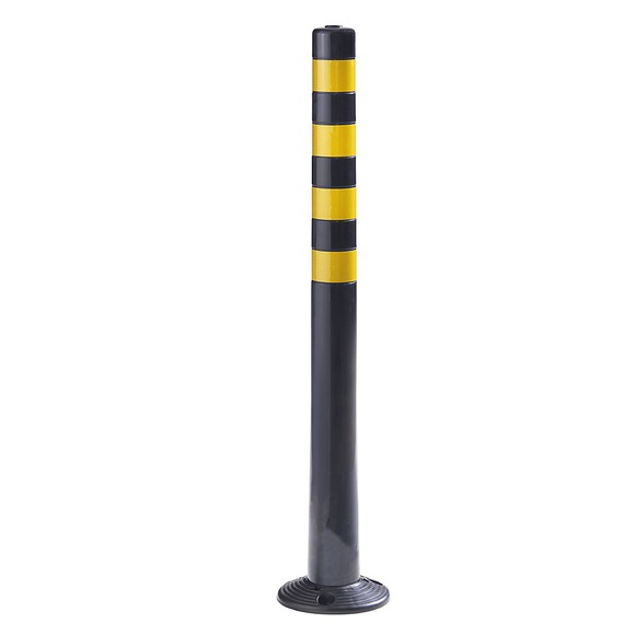 Absperrpfosten, VE 2 Stk Höhe 1000 mm schwarz/gelb
