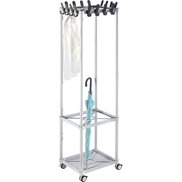 office akktiv Garderobe, mehrsäulig eckig 16 Haken