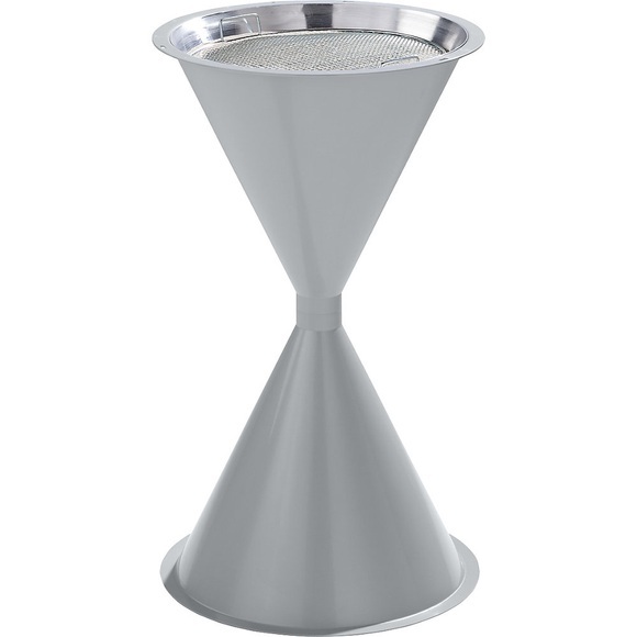Kegel-Standascher ohne Dach silber