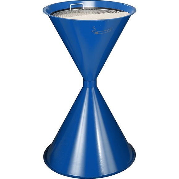 Kegel-Standascher Stahlblech, pulverbeschichtet enzianblau