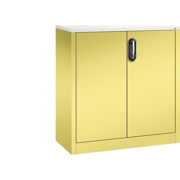 CP ACURADO Akten-Sideboard 2 Ordnerhöhen, HxBxT 1000 x 930 x 400 mm schwefelgelb / schwefelgelb