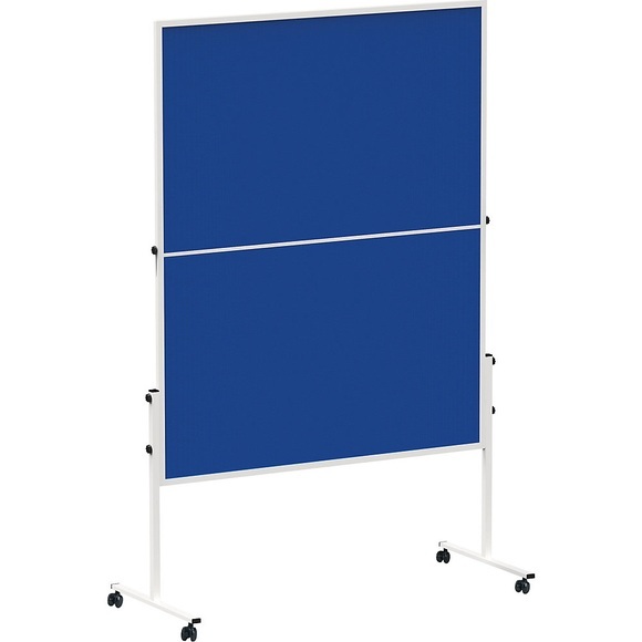 MAUL Moderationstafel, fahrbar klappbar Filzfarbe Blau