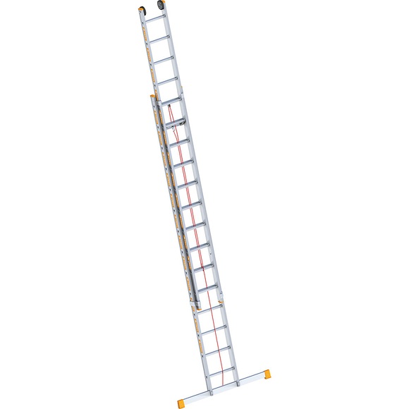 Layher Alu-Seilzugleiter 2-teilig, ausziehbar, inkl. Traverse 2 x 14 Sprossen