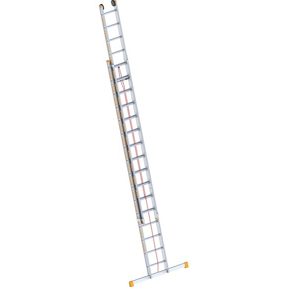 Layher Alu-Seilzugleiter 2-teilig, ausziehbar, inkl. Traverse 2 x 16 Sprossen