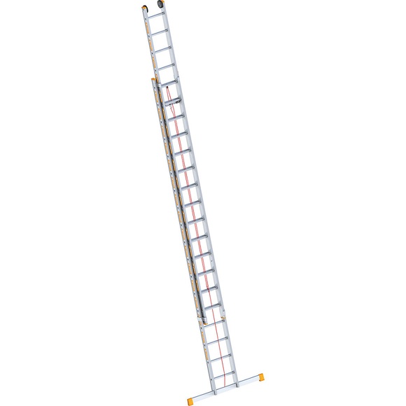 Layher Alu-Seilzugleiter 2-teilig, ausziehbar, inkl. Traverse 2 x 18 Sprossen