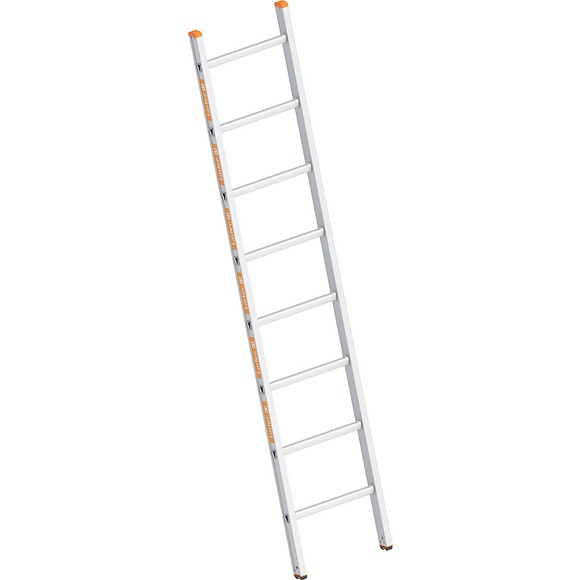 Layher Alu-Anlegeleiter mit Sprossen, Breite 450 mm 8 Sprossen