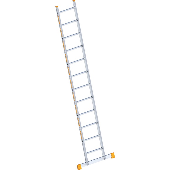 Layher Alu-Anlegeleiter mit Sprossen, Breite 450 mm 12 Sprossen inkl. Traverse