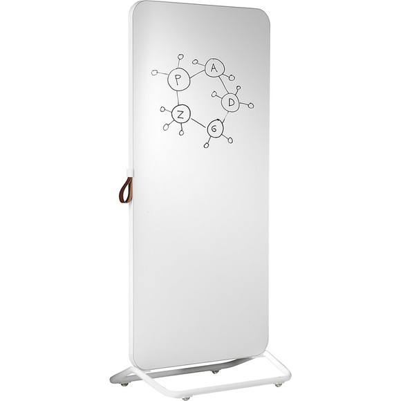 Chameleon Mobile Design-Schreibtafel Emailletafel Rahmen weiß