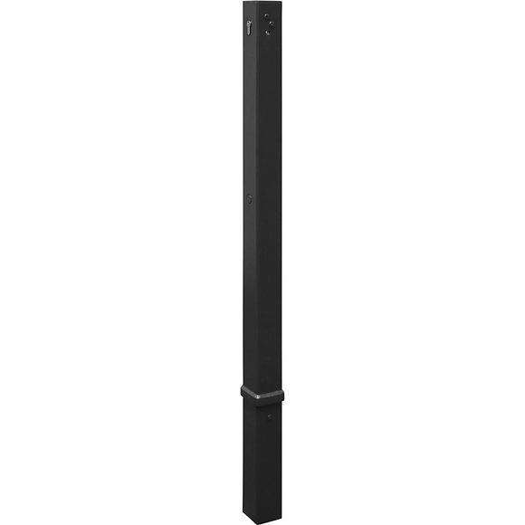 Absperrpfosten, 70 x 70 mm, Eisenglimmer herausnehmbar mit Profilzylinder ohne Öse