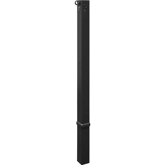 Absperrpfosten, 70 x 70 mm, Eisenglimmer herausnehmbar mit Profilzylinder mit 1 Öse