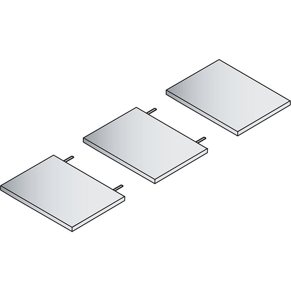 CP Fachboden für Büro-Stahlregal lichtgrau HxBxT 24 x 270 x 352 mm, VE 2 Stk
