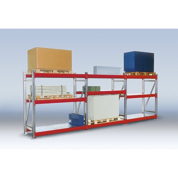 EUROKRAFT Schwerlastregal-Stützrahmen Rahmenhöhe 2000 mm Rahmentiefe 800 mm, verzinkt