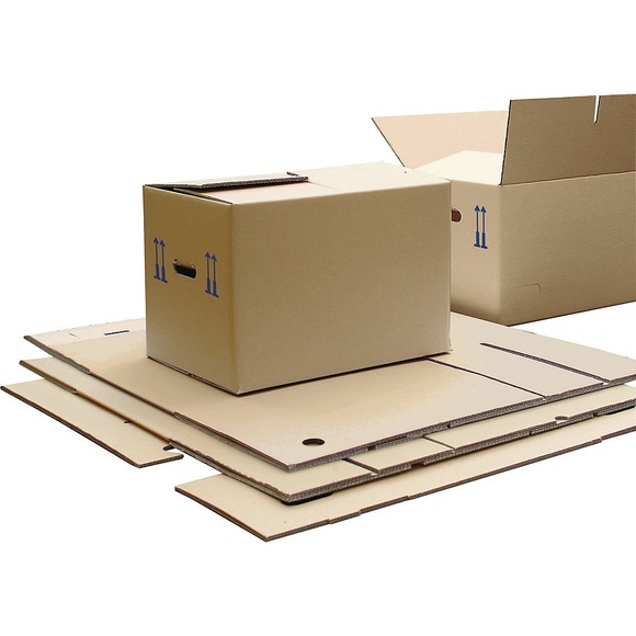 Umzugskarton, FEFCO 0201 aus 2-welliger Pappe Innenmaße 435 x 340 x 475 mm, VE 25 Stk