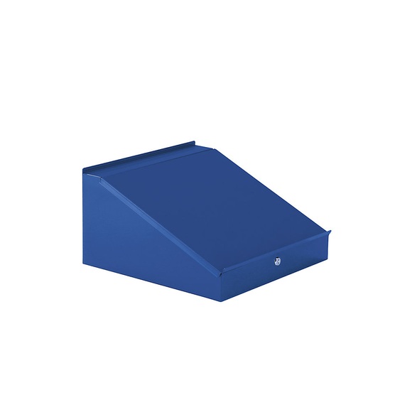 Schreibpult für Schrankbreite 500 mm HxBxT 95 / 275 x 495 x 495 mm enzianblau RAL 5010