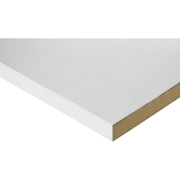 EUROKRAFTpro Werkbankplatte, Stahlblechbelagplatte, Breite 1250 mm, Stärke 50 mm
