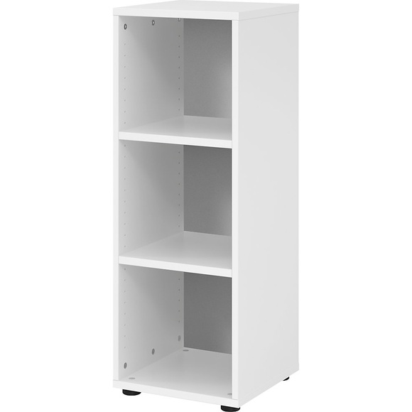 eurokraft pro RENATUS - Regal, HxB 1100 x 400 mm, 2 Fachböden, weiß