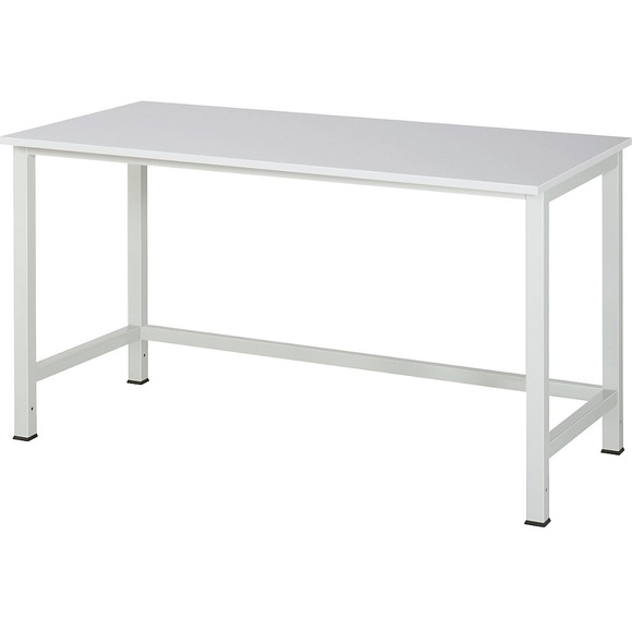 RAU Werktisch, höhenverstellbar Melamin-Platte Breite 1500 mm