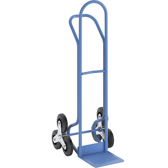 EUROKRAFT Premium-Sackkarre aus Stahl Treppenkarre, Tragfähigkeit 200 kg mit Griffbügel