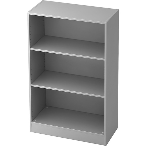Regal Höhe 1270 mm, 2 Fachböden weiß