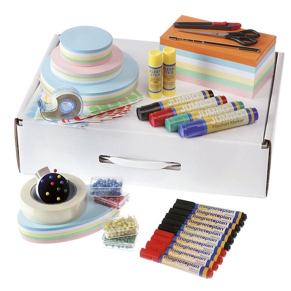 magnetoplan Moderationskoffer, Trainer-Basis-Set Karton HxBxT 330 x 480 x 125 mm