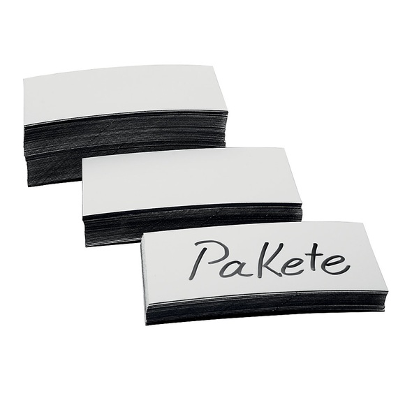 magnetoplan Magnetetiketten weiß, VE 200 Stk Breite 20 mm