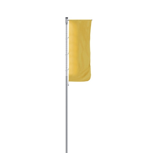 Alu-Fahnenmast, beleuchtet