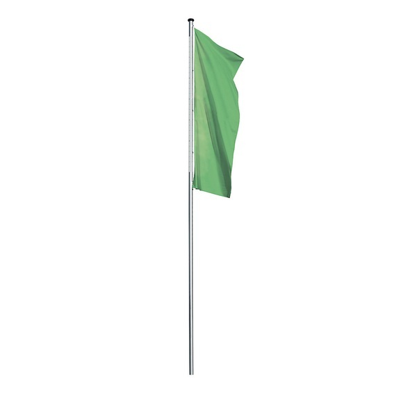 Alu-Fahnenmast, beleuchtet
