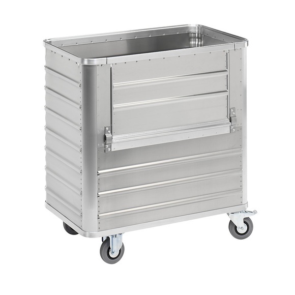 Alu-Kastenwagen, abklappbare Seitenwand ohne Deckel Volumen 355 l