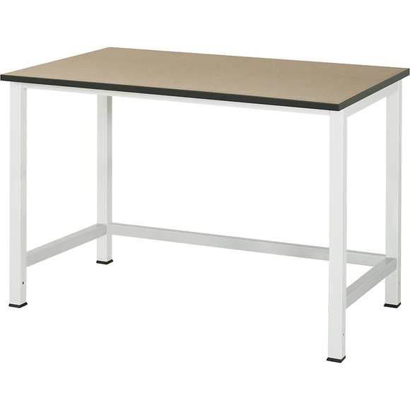 RAU Werktisch, höhenverstellbar MDF-Platte Breite 1250 mm