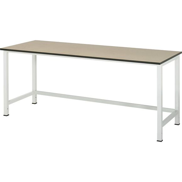 RAU Werktisch, höhenverstellbar MDF-Platte Breite 2000 mm