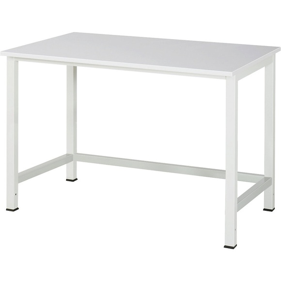 RAU Werktisch, höhenverstellbar Melamin-Platte Breite 1250 mm