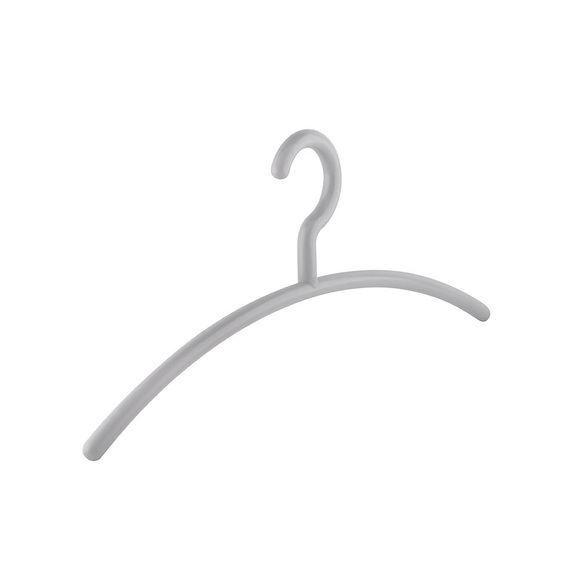 Kleiderbügel NIZZA, Kunststoff, VE 12 Stk, silber