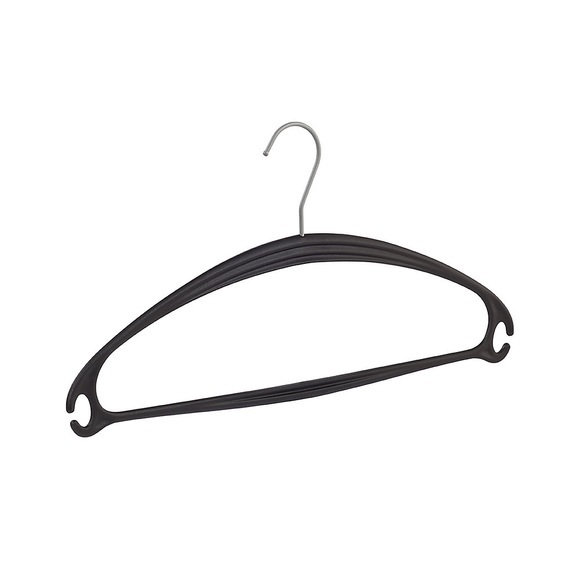 Kleiderbügel VEGA, Kunststoff, VE 8 Stk, schwarz