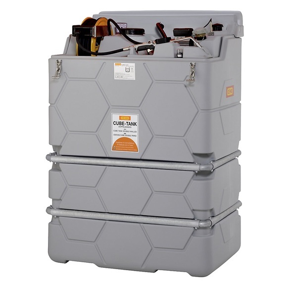 CEMO Schmierstofftank CUBE Indoor, ohne Klappdeckel Volumen 1500 l, Premium