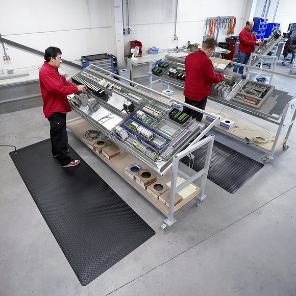 Arbeitsplatzmatte, ESD Breite 910 mm, pro lfd. m schwarz