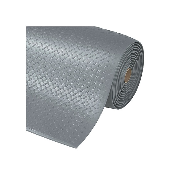 Arbeitsplatzmatte, PVC Breite 600 mm, pro lfd. m grau