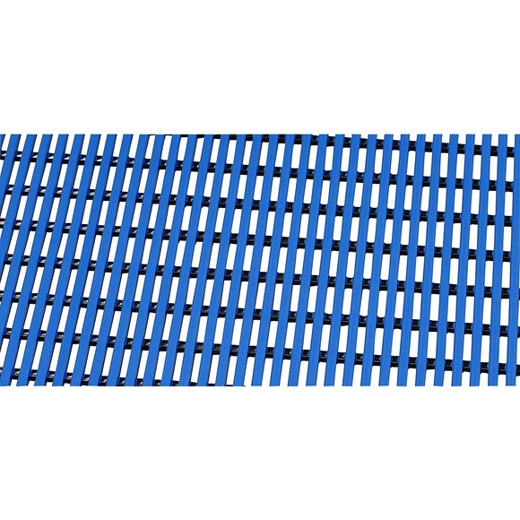 Bodenmatte für Dusch- und Umkleideraum Weich-PVC, 10 m Rolle Breite 1000 mm, blau