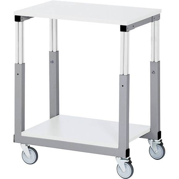RAU Arbeitsplatz-System, höhenverstellbar von 650 - 1000 mm Tischwagen mit 4 Lenkrollen BxT 700 x 500 mm