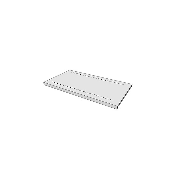 Fachboden für Regal-Schranksystem lichtgrau RAL 7035 BxT 930 x 500 mm
