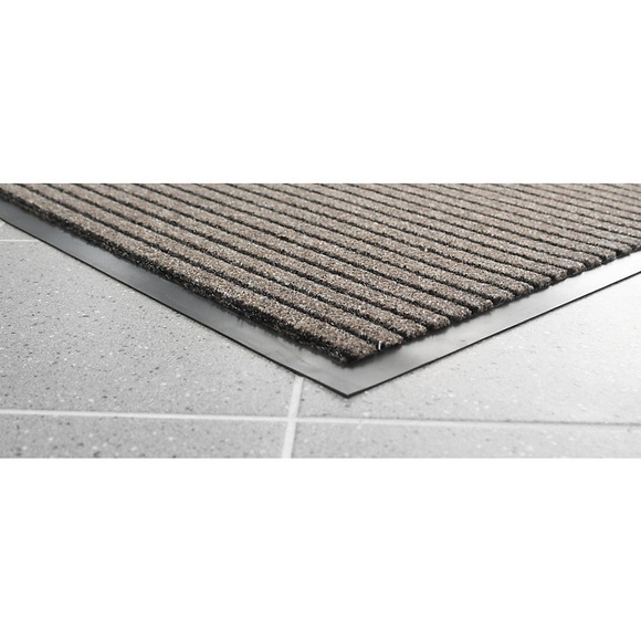 Schmutzfangmatte mit Borsten LxB 900 x 600 mm, VE 2 Stk braun gestreift