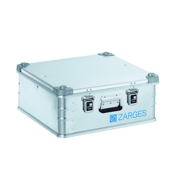 ZARGES Alu-Transportkiste Inhalt 67 l, Innen-LxBxH 550 x 550 x 220 mm in robuster Ausführung