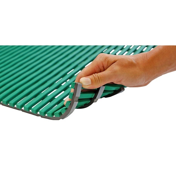 Nassraummatte, antibakteriell 10-m-Rolle grün, Breite 800 mm