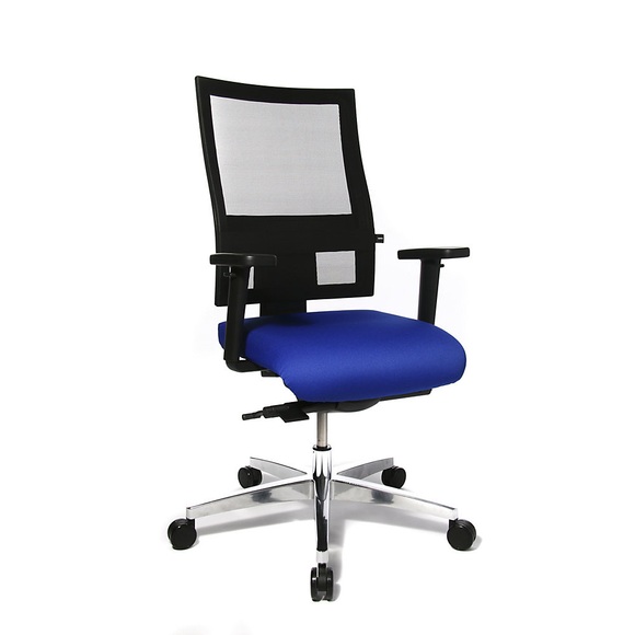 Topstar Bürodrehstuhl PROFI NET 11 höhenverstellbare Armlehnen mit Softpad-Auflage blau