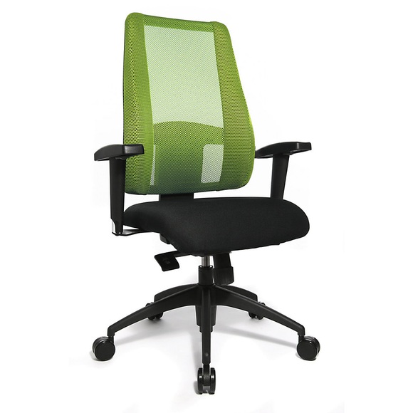 Topstar Bürodrehstuhl LADY SITNESS DELUXE beweglich mit 7 Zonen schwarz / grün