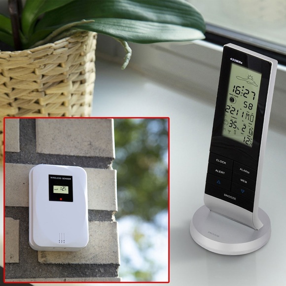 Alecto Drahtlose Wetterstation WS-1150 Silbern
