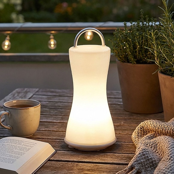 Lunartec 2in1-LED-Laterne & Tischlampe "Touch Livinglight", mit 6 Power-LEDs