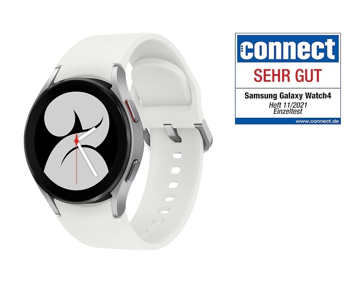 SAMSUNG Galaxy Watch4 (40 mm) - BT-Version, Smartwatch (Breite: 20 mm, Silber)